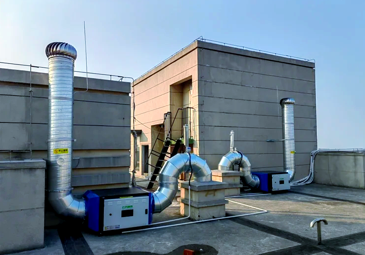 鄭州油煙凈化器安裝現(xiàn)場案例圖