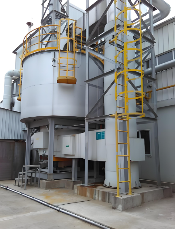 旋轉(zhuǎn)式RTO設(shè)備現(xiàn)場安裝圖 有機(jī)廢氣處理