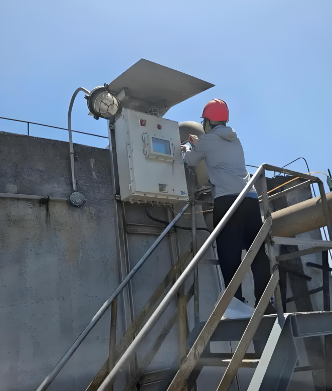 除塵器排放超標(biāo)現(xiàn)場監(jiān)測圖片