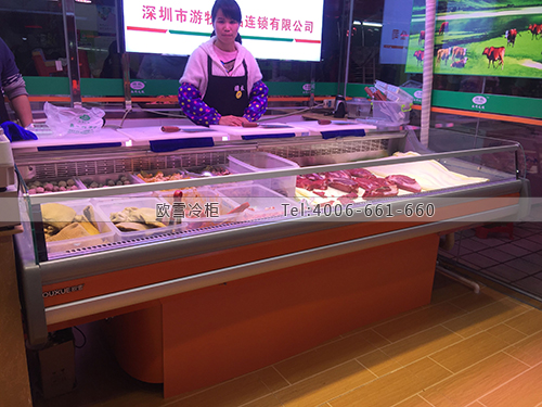 B057廣東省深圳市龍崗區黃牛肉專賣店冷藏展示柜